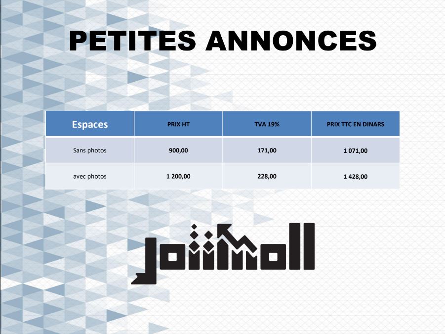 tarif publication